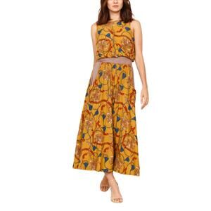 éloges   Brown Ornate Crop Jumpsuit Dress 2XL New